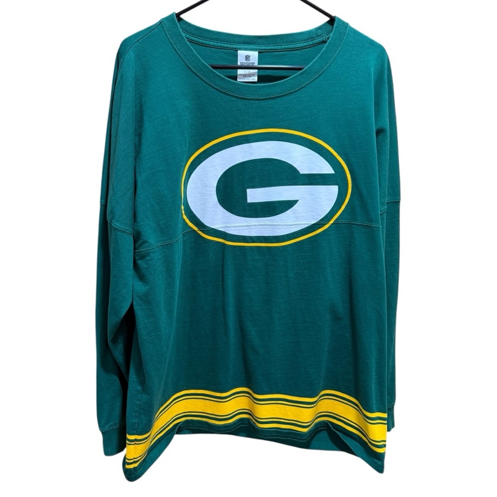 Victoria’s Secret PINK NFL Green Bay Packers Oversized Long Sleeve T Size Large